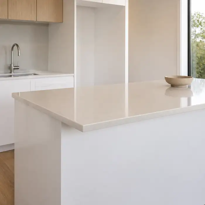 Bright clean kitchen detail