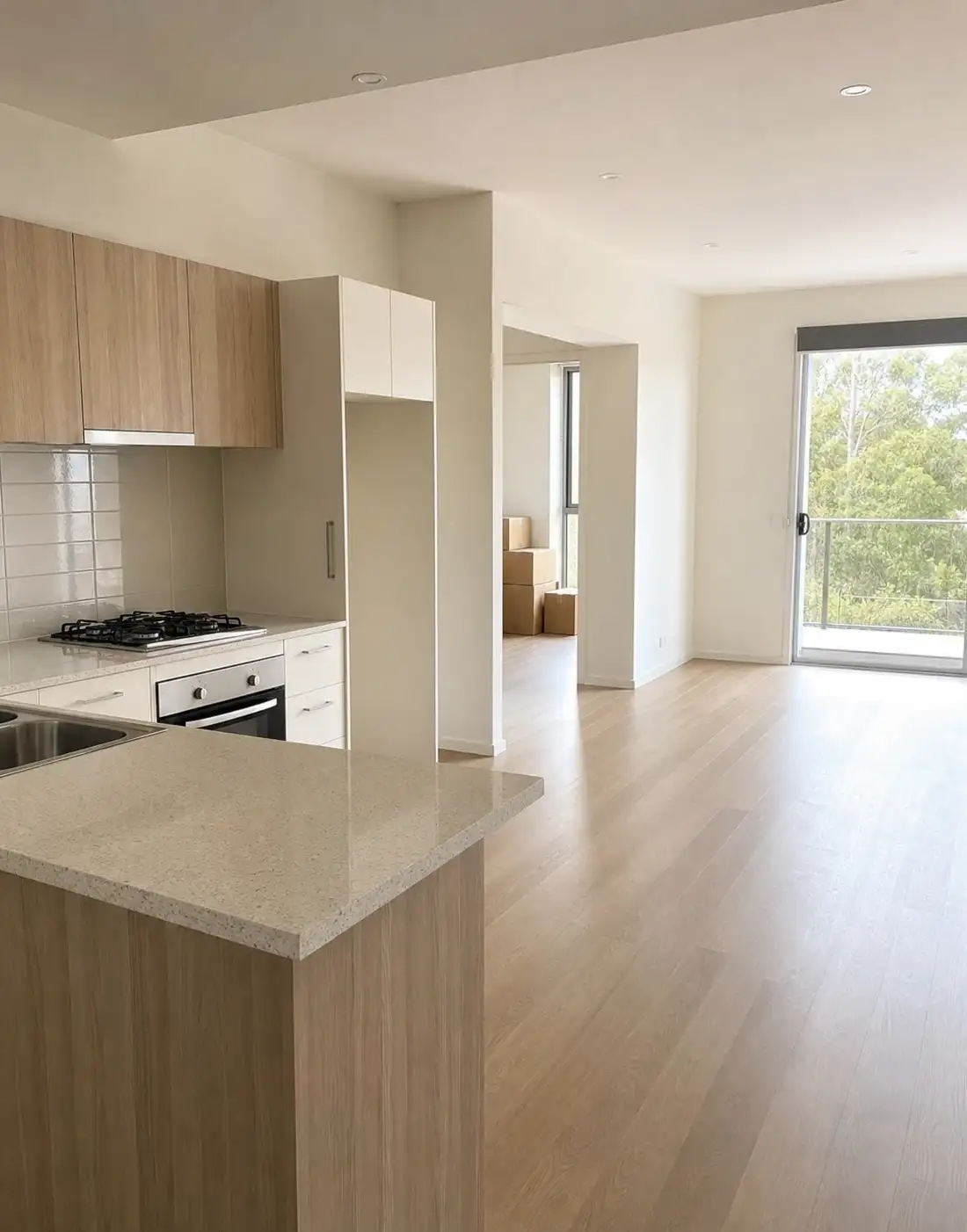 Empty Melbourne rental prepared for an end-of-lease inspection