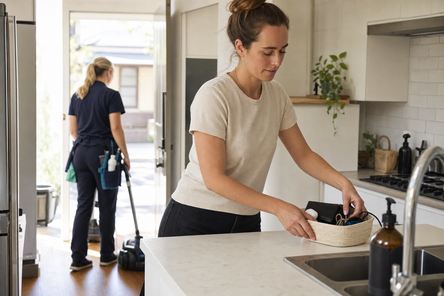 Melbourne home prepared for a professional house cleaner