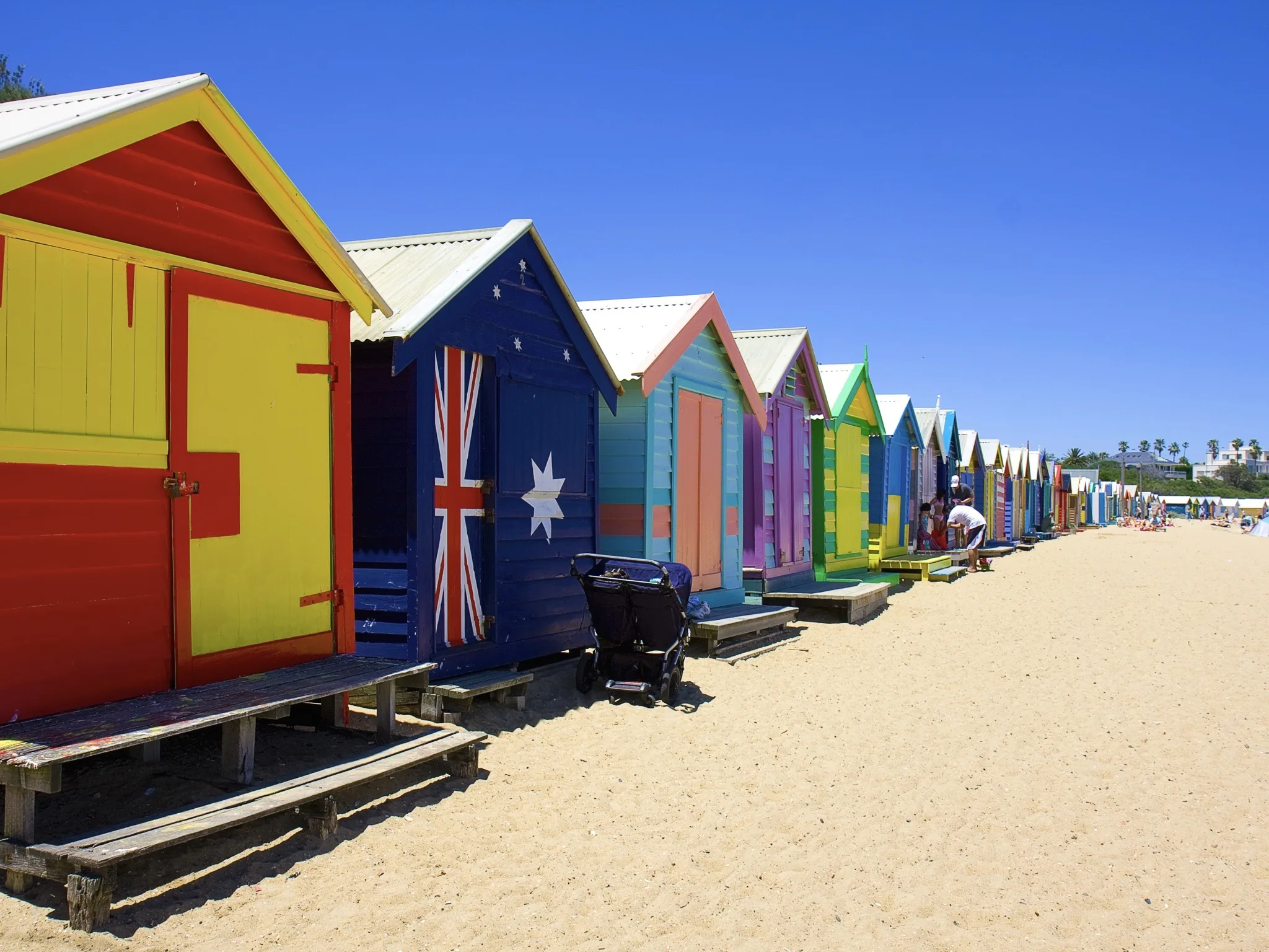 Brighton beach and Melbourne coastline