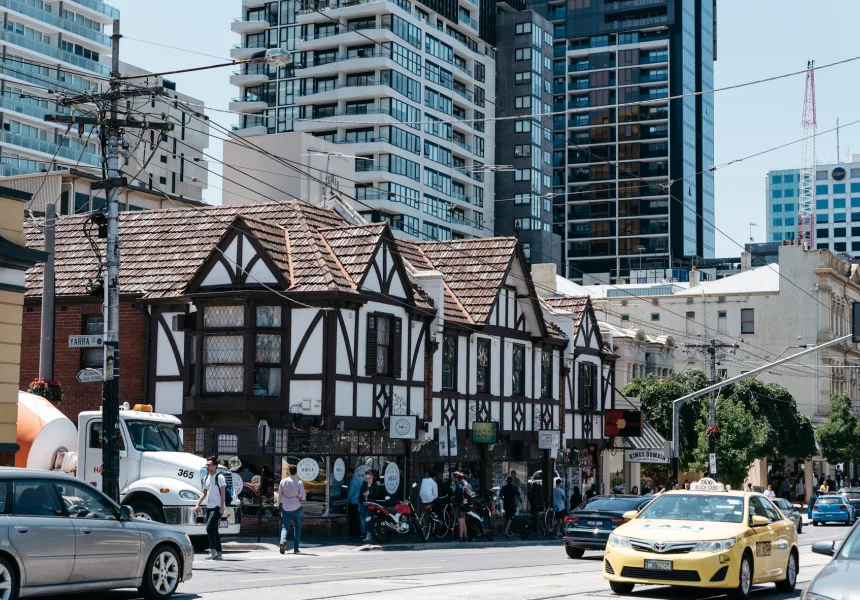 South Yarra streetscape and local architecture