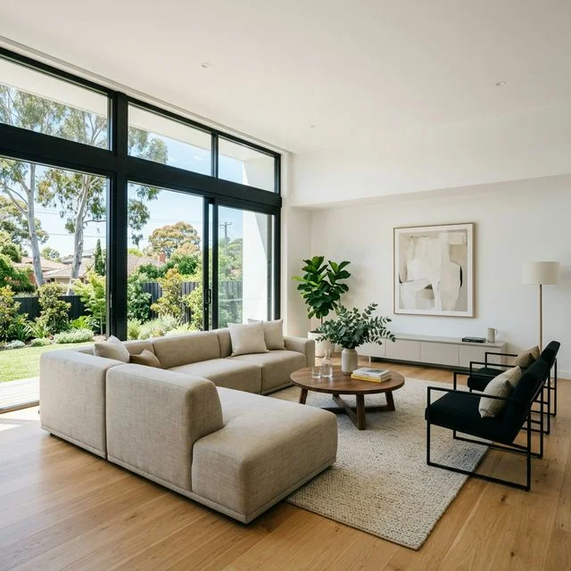 Clean Modern Living Room