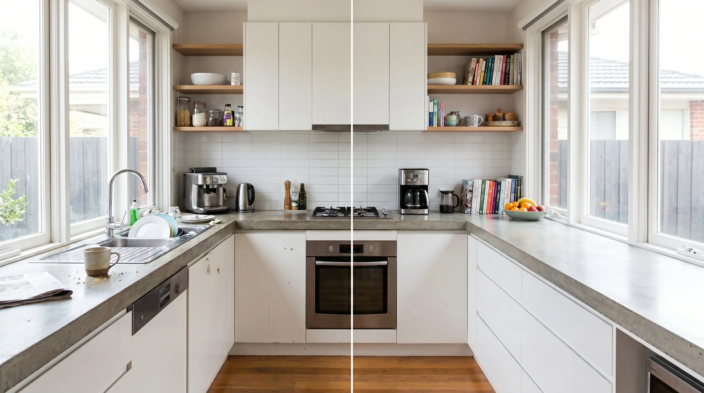 Professional house and Maid Cleaning results in Melbourne home - Before and After